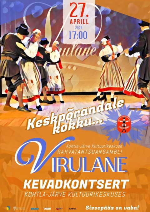 Rahvatantsuansambli VIRULANE kevadkontsert