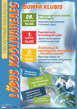 Lõbus koolivaheaeg Sompa Klubis