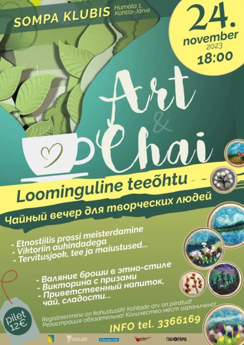 Loominguline teeõhtu "Art & Chai"