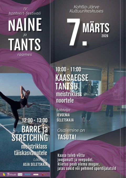 Meistriklassid IV kontsert - festivali NAINE JA TANTS raames